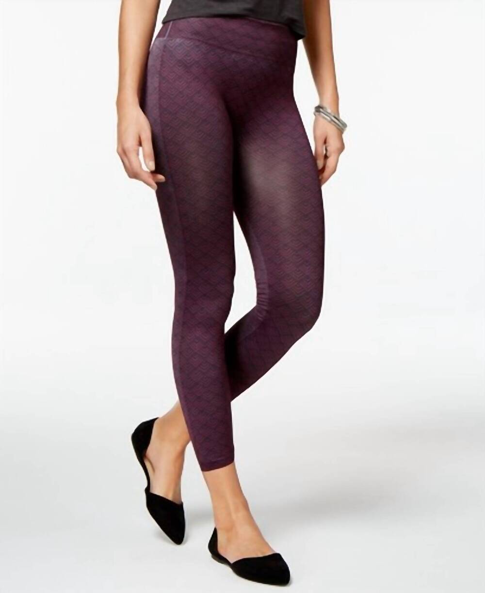 NEW FIRST LOOK women's geo herringbone seamless skimmers in boysenberry